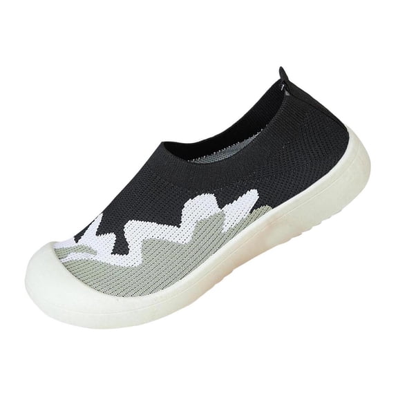 LEAVINGSUO Shoes for Women Versatile Plus-Size Mesh Breathable Soft Sole Walking Shoes Comfortable Shoes Black 36