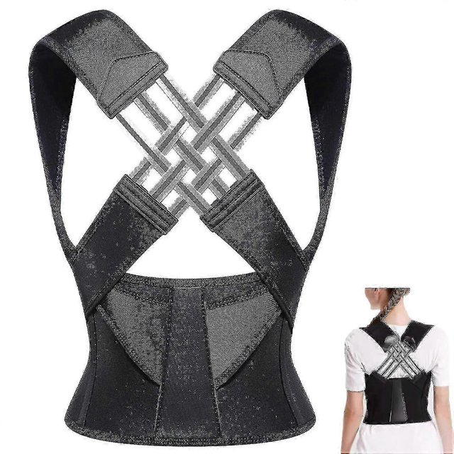 Posture Corrector For Women Men, Adjustable Shoulder Posture Brace, Back Straightener Posture, Used For Middle And Upper Spine Large