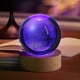 thumbnail image 4 of 3D Galaxy Crystal Ball Night Light for Kids with Colorful LED Light Base, Color Changing Light with Remote, 4 of 5