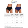 thumbnail image 4 of Women's Ruched Bikini Bottoms Strappy Swim Bottoms Full Coverage Swim Briefs, 4 of 4