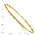 thumbnail image 2 of 14K Yellow Gold 2mm Solid Polished Half-Round Slip-On Bangle, 2 of 2