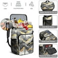 thumbnail image 5 of Travel Cooler Bag - Black and Gold Marble Camping Beer Cooler Backpack with Bottle Opener- Waterproof Insulated Picnic Backpacks - Cooler Bag for Beach, 5 of 6