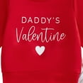 thumbnail image 5 of Xyant Toddler Baby Boy Girl Valentine's Day Outfit Cute Long Sleeve Crew Neck Letters Heart Print Sweatshirt and Pants Set Infant Newborn Clothes (Watermelon Red,18-24 Months), 5 of 6