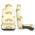 thumbnail image 3 of LNWH Car Seat Covers, Taxi Print Pattern Car Interior Seat Covers - Universal Fit Most Cars, SUV, Trucks, 2pcs Car Seat Protectors, 3 of 8