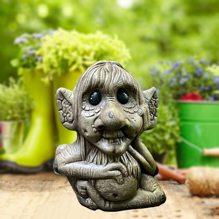 1pc man ape Gorilla Garden Decorations And Decorations, Home And Office Desk  Decoration Gifts,Resin Garden Statue, Unique Sasquatch Gifts For Men,room  Decor,home Decor