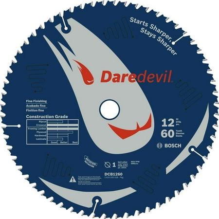 Bosch DCB1260 Daredevil 12 in. 60 Tooth Fine Finish Circular Saw Blade