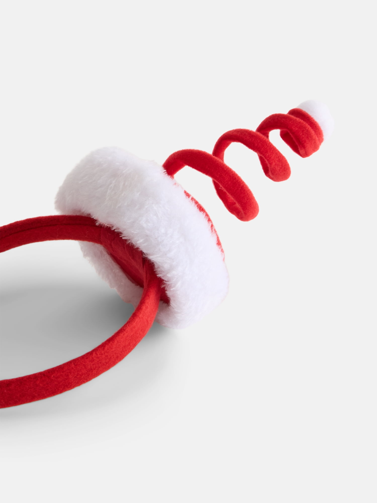 Holiday Time Women's Faux Fur Santa Headband, Red