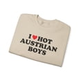 thumbnail image 3 of Austrian Wife Girlfriend Husband Sweatshirt Gifts Crew Neck Shirt Long, 3 of 3