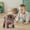 Brown, variant on Plush Teddy Toy Puppy Electronic Interactive Dog - Walking,Barking,Tail Wagging,Stretching Companion Animal for Families and Friends(Brown)