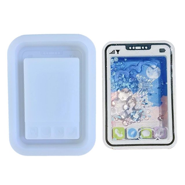 Clear Quicksand Cartoon Silicone Molds Resin Casting Shaker Mold Resin Epoxy Molds for DIY Crafts Pendant Jewelry Making