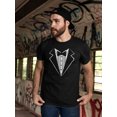thumbnail image 2 of Cool Fancy Bowtie  Men T-Shirt, Male Medium, 2 of 4