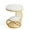White, variant on Resenkos Sofa Side End Table, End Table, Couch Table,Round End Table, 2 Tiers Faux Marble Side Table with Storage Shelf,White & Gold