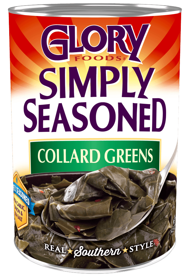 Glory Foods Simply Seasoned Collard Greens, 14.5 oz