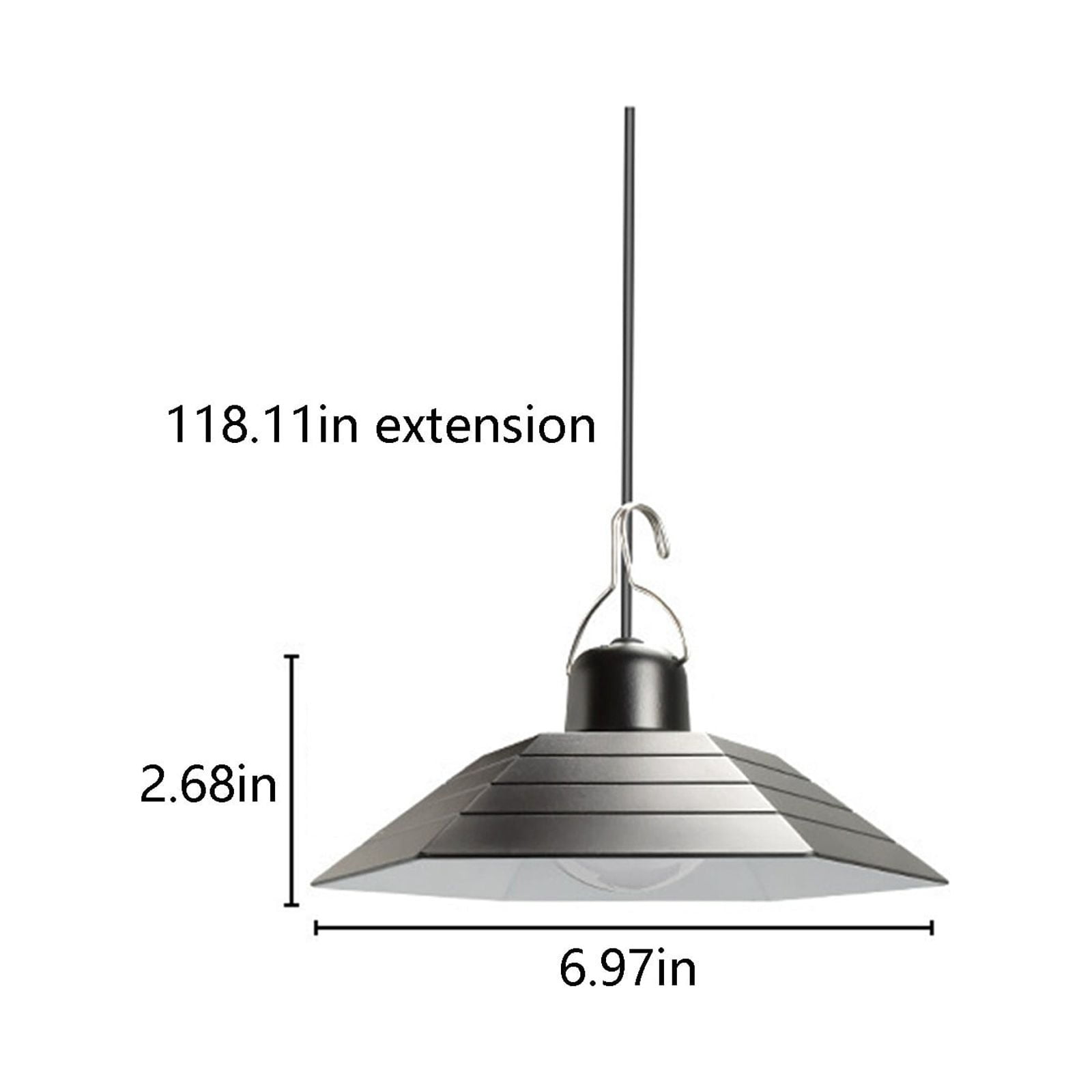 BVXEEP Solar Lights Outdoor, 2 Pack Solar Pendant Lamp with One Trailer and Two Head Lamps, Solar Courtyard Lamp, Split Wall Lamp, Indoor and Outdoor Lighting, Street Lamp