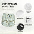 thumbnail image 4 of Bixox Women's Bees pattern 2 in 1 Running Shorts - Lightweight Athletic Workout Gym Yoga Shorts Liner with Pockets - XX-Large, 4 of 7