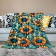 thumbnail image 2 of COMIO Sunflower Blanket Gifts for Adult Women Vintage Yellow Sunflower Aesthetic for Living Room Bed Couch Soft Warm Lightweight Cozy Throw Flower Blankets Farmhouse Christmas Decor, 2 of 6