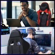 BestOffice Ergonomic Gaming Chair, Lumbar Support, Swivel Rolling for Men, Women(Red)