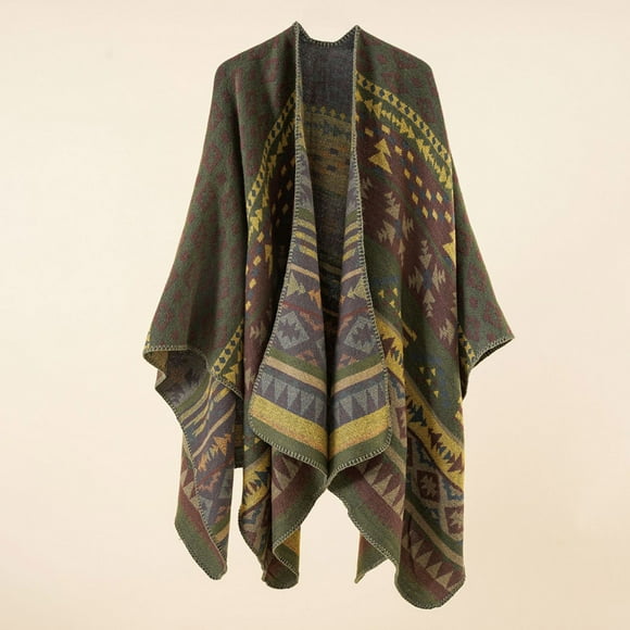 Wraps clearance,zanvin Warm shawl scarf dual-use ethnic style color matching shawl
