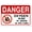 Warning Sign 1, variant on No Smoking Within 25 Feet of Building Entrance Warning Sign - 8"x12" Metal Security Decor, Caution Marker for Business Office Home Street