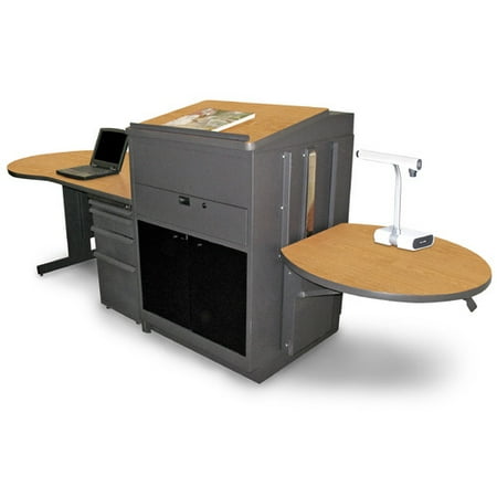 Marvel Office Furniture Vizion Teacher's Desk with Media Center and Lectern