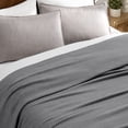 thumbnail image 7 of Bare Home Waffle Blanket - 100% Cotton - Lightweight & Breathable - Throw, Gray, 7 of 7