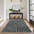thumbnail image 2 of Twister.CK 8' x 10' Plaid Area Rugs, Modern Washable Stain-Resistant Carpet, Non Slip Indoor Rug for Living Room Dining Room Office, Black, 2 of 7