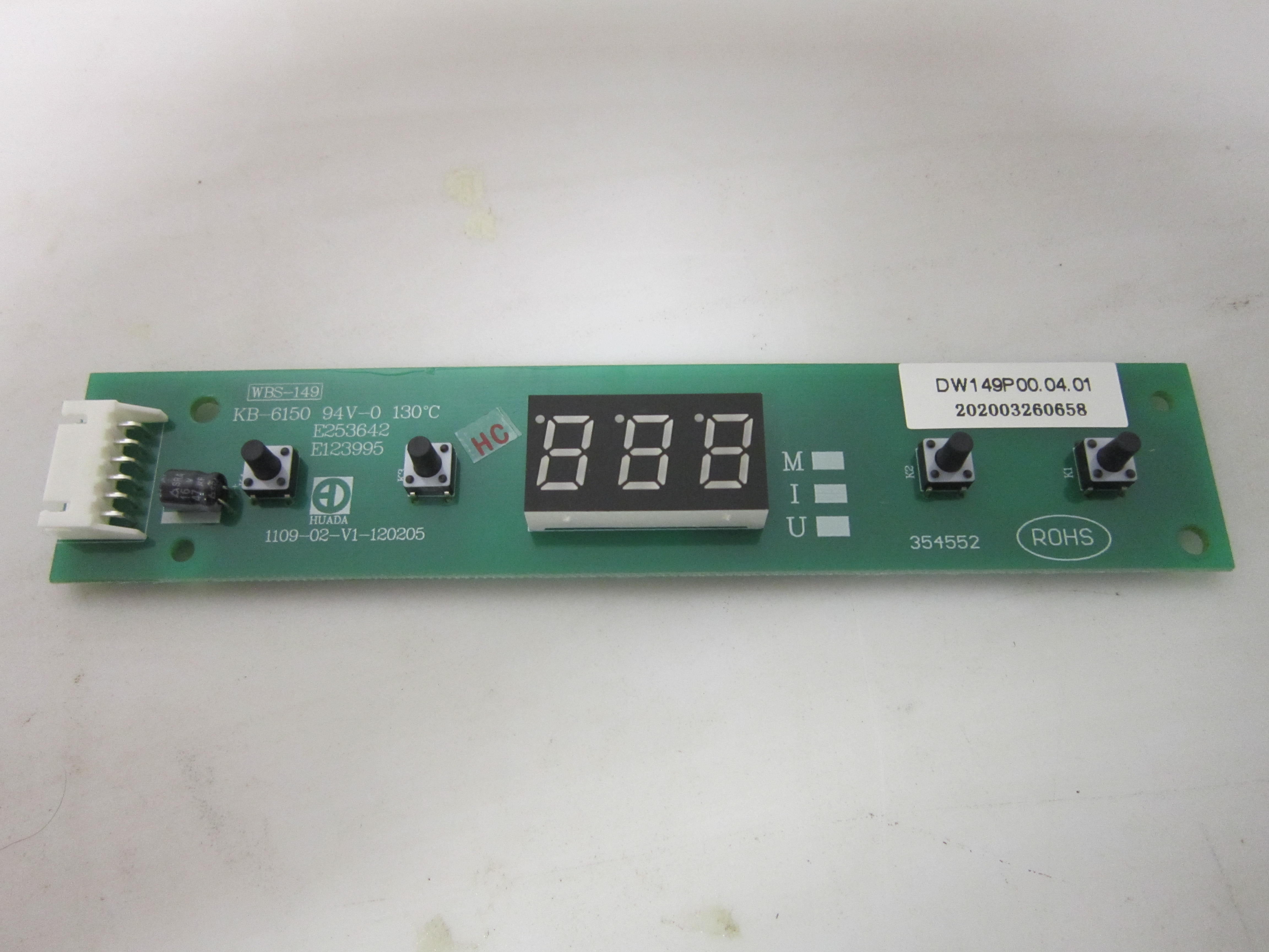 Magic Chef HMBC58ST Control Interface Board (DW149P00.04.01
