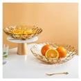 thumbnail image 5 of Plato de fruta for el hogar, plato de fruta Premium de estilo lujoso, mesita for café de sala de estar, plato de dulces, plato for aperitivos, 2 uds., 5 of 5