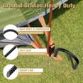 thumbnail image 4 of Trampoline Stakes High Wind - Heavy Duty 12 Inch U Shaped Ground Anchors - Galvanized Steel Rebar Stakes for Outdoor Camping Tent Fence Garden Decorations, 4 of 7