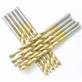 thumbnail image 4 of Drillforce 10Pcs 1/8" Titanium Drill Bits Set Hss Metal Woodworking Drill Bit, 4 of 5
