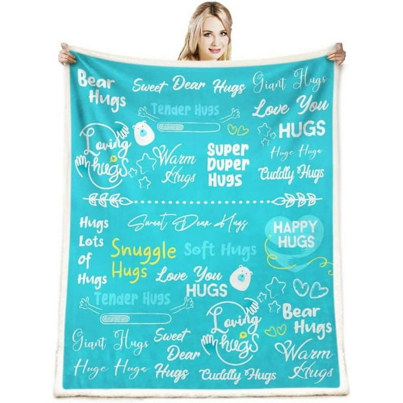 Hug Blanket,Get Well Soon Gifts for Women Throw Blanket,Inspirational Blankets for Women,Get Well Soon Gifts for Women Blanket,Soft Hug Gift Blanket for Sofa Couch Beds Christmas 50" x 60"