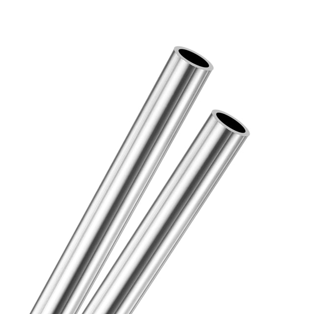 Tubo de acero inoxidable 304 de 150 mm en paquete de 2, 11 mm de diámetro exterior, 1 mm de grosor de pared, tubería de acero inoxidable sin costura para construcción/mecanizado/manualidades