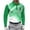 Green, variant on Mens Quick Dry Long Sleeve Golf Shirts Gradient Polka Dot Print Collared Athletic Pullover Top for Golf Training and Daily Sports