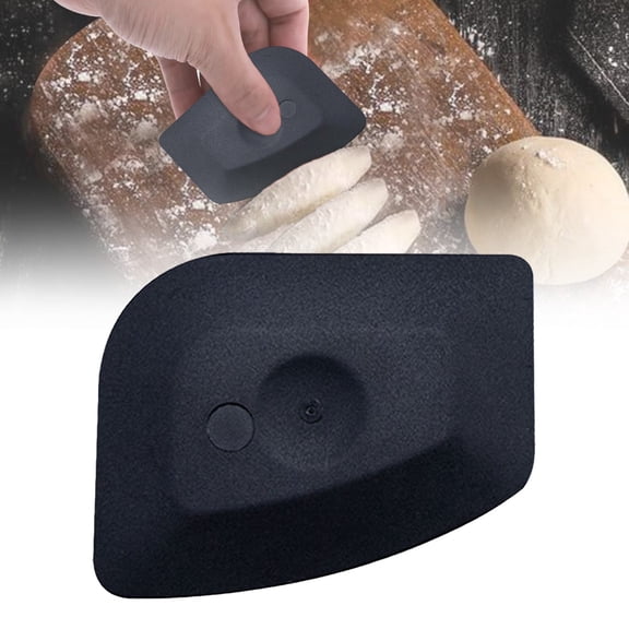 Pan Scraper Dish Scraper Tool, 1 Pack Plastic Pan Scraper Pot Scraper Food Scraper Nylon Non-Scratch Scraper, Polycarbonat Skillet Scraper Cleaner for Cleaning Grease Burnt Food, Kitchen Scraper, B