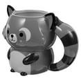 thumbnail image 2 of Preciosa taza de café, taza de cerámica con forma de mapache, taza de agua de cerámica, taza de agua, taza de capuchino, regalo, 2 of 7