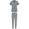 thumbnail image 5 of Scrubs Set for Women Nurse Uniform V-Neck Top and Drawstring Jogger Pants with Multi Pocket Workwear, 5 of 6