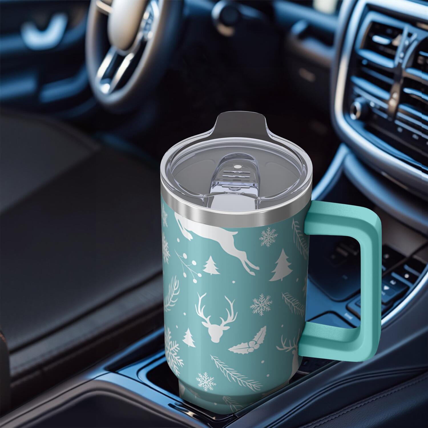 1pc 40 oz Christmas Tumbler with Lid and Straw Stainless steel Insulated tumblers Cute water bottle Travel/Gym coffee tumbler Gifts for Women/men