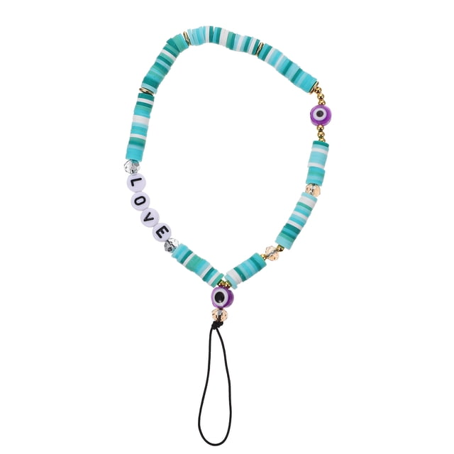 Shisuyan Phone Charm String Acrylic Multi-Colored 1Pcs 6.9X2.4X0.3In