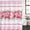 Pink, variant on Polyester Fabric Valentine's Day Shower Curtain, Pink Love Heart Eucalyptus Leaves Striped Waterproof Bathtub Curtain Bathroom Decor Set with Hooks 54 x 78 Inches