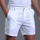 thumbnail image 1 of pstuiky Pantalones cortos de gimnasio para hombre, Pantalones cortos deportivos de cintura media con cordones y elásticos con cremallera y botones para hombre Pantalones cortos de golf, 1 of 9
