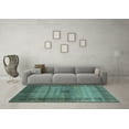 thumbnail image 3 of Ahgly Company Indoor Rectangle Abstract Light Blue Modern Area Rugs, 8' x 12', 3 of 4