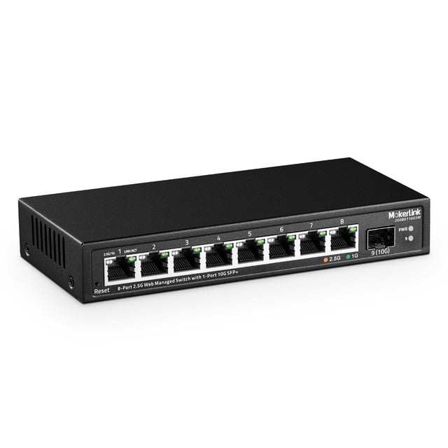 Switch administrado MokerLink de 8 puertos y 2.5 Gigabit con ranura SFP+ de 10 G