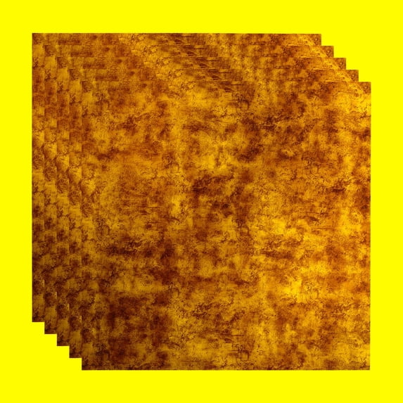 Fasade Flat Panel 2ft x 2ft Vinyl Lay In Ceiling Tile Bermuda Bronze 5pk