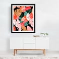 thumbnail image 3 of Back To the Tropical Island - India Digital Art Tropical Botanical Floral Pattern Abstract Summer Black Framed Wall Art Print 8 x 10 inches, 3 of 4