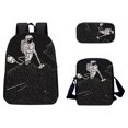 thumbnail image 1 of Bolso de escuela con patrón de animales en 3D, bolso multifunción de viaje transpirable para exteriores, 3 piezas Wmkox8yii jkg5014, 1 of 1