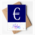 thumbnail image 1 of Brief EU Currency Symbol EUR Welcome Back Greeting Cards Envelopes Blank, 1 of 3