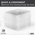thumbnail image 5 of Ilyapa 50 Pack 6 Inch Disposable Dessert Plates, Plastic Party Sets for 50 Guests, Clear Appetizer and Cake Plates 6", Party & Dinner Accessories, Square, 5 of 7