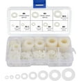 thumbnail image 1 of Kit d'Assortiment Professionnel, Rondelles Plates en Nylon Résistant à l'Usure, Résistant à l'Humidité pour Distribution de Charge par Fixation et Prévention des Shorts Électriques dans les Appareils Commerciaux et Ménagers, 1 of 7