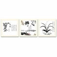 thumbnail image 2 of Idea4wall Vintage Canvas Wall Art Chinese Calligraphy Painting Prints for Home Wall Decor, 12"x12", 2 of 5