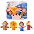 thumbnail image 1 of Finger Puppets Ms. Rachel Zoo Friends, paquete de 4 unidades, león, mono, loro, 1 of 8